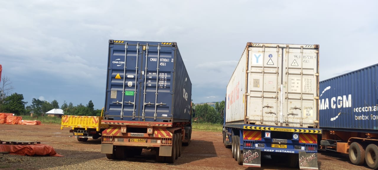 Prime mover stationed at the yard ready for dispatch